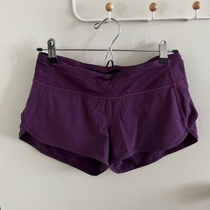 Lululemon athletic shorts in purple sz 4